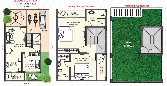 5 BHK Luxury Villa — unit plan