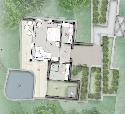Plunge Pool Villa — unit plan